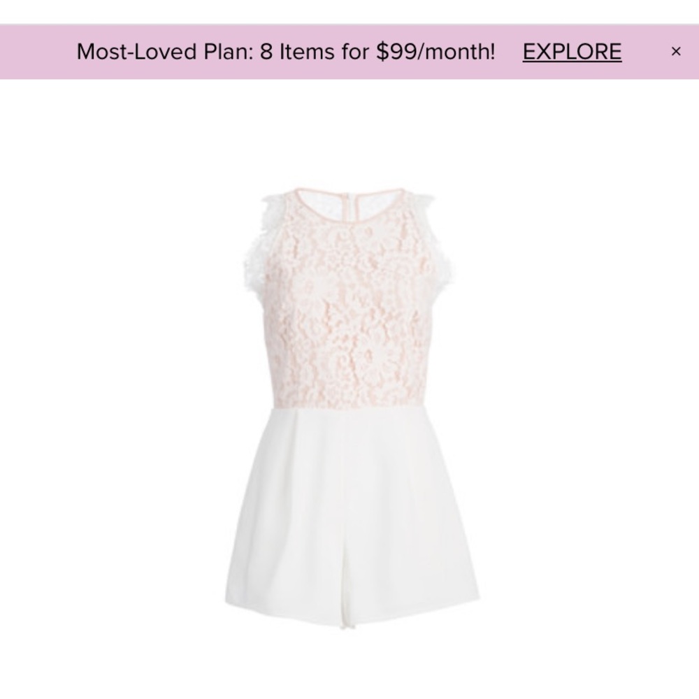 White keepsake the label jumpsuit